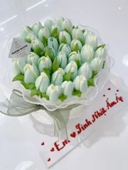 Bánh kem hoa Tulip